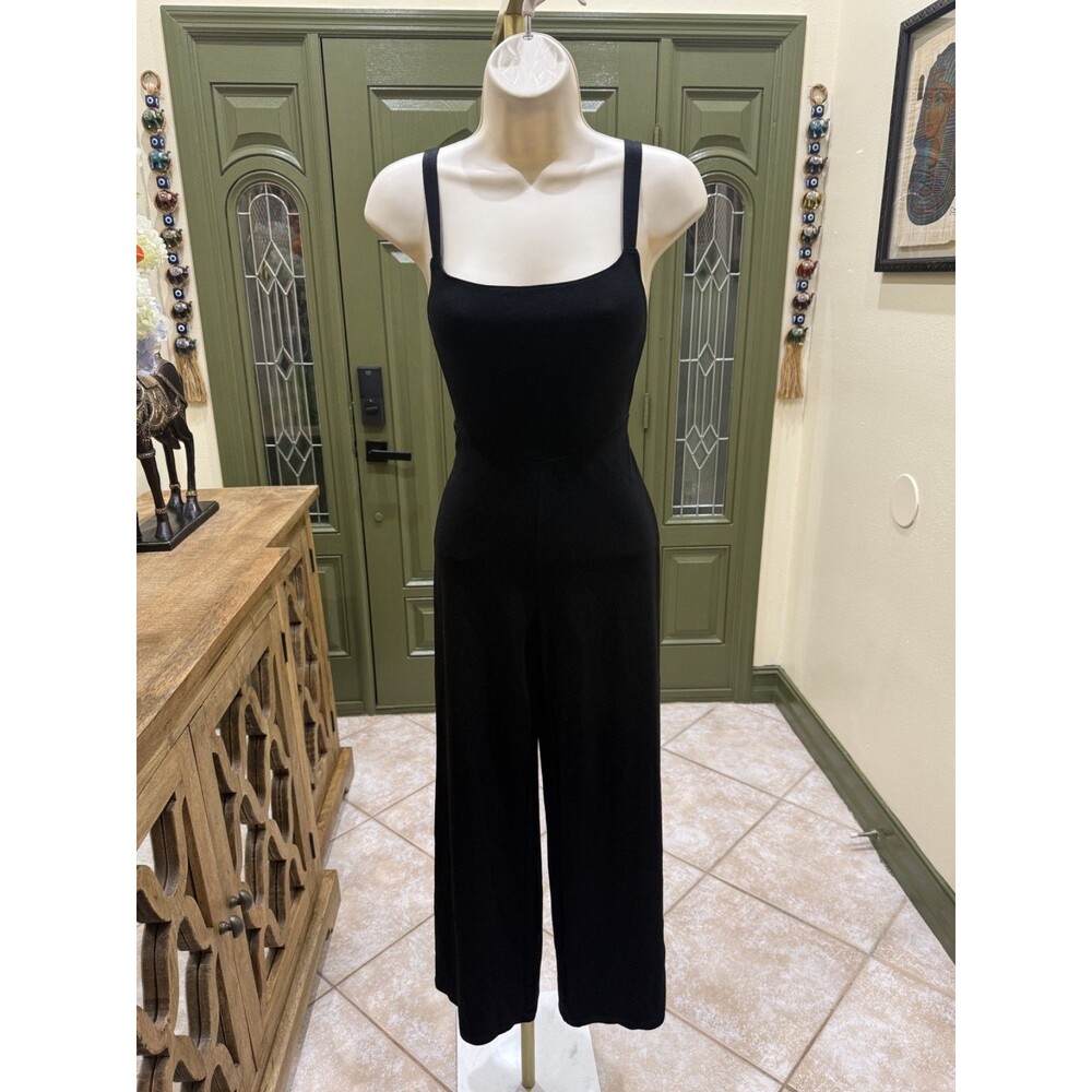American Apparel Black Wide-Leg Tank Jumpsuit – Size XS